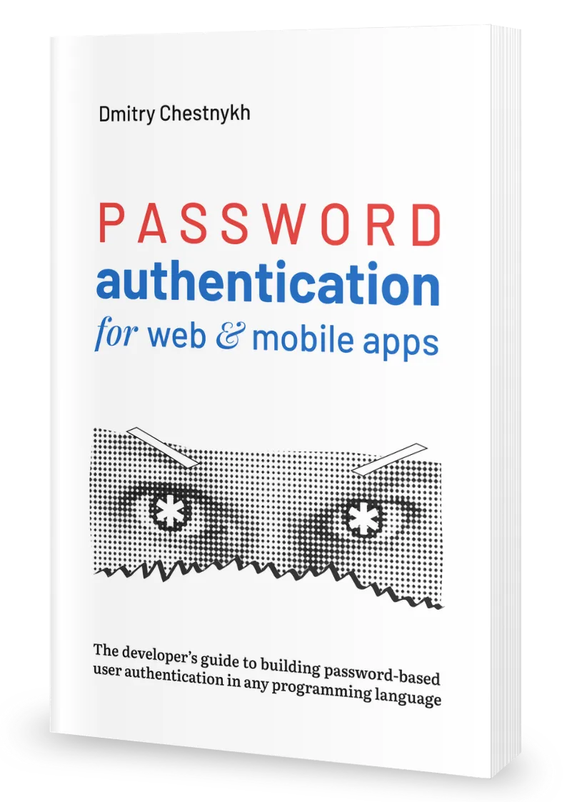 Password authentication for web and mobile apps - Book cover